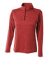 A4 Inspire Space Dye Quarter Zip (NW4010), Color 'Red'